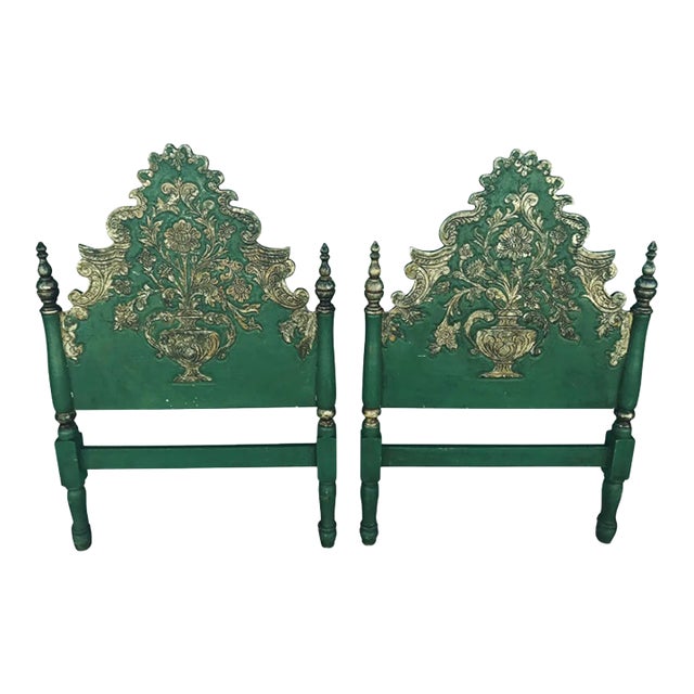 1930s Hand Crafted Italian Filigree Twin Headboards - A Pair For Sale