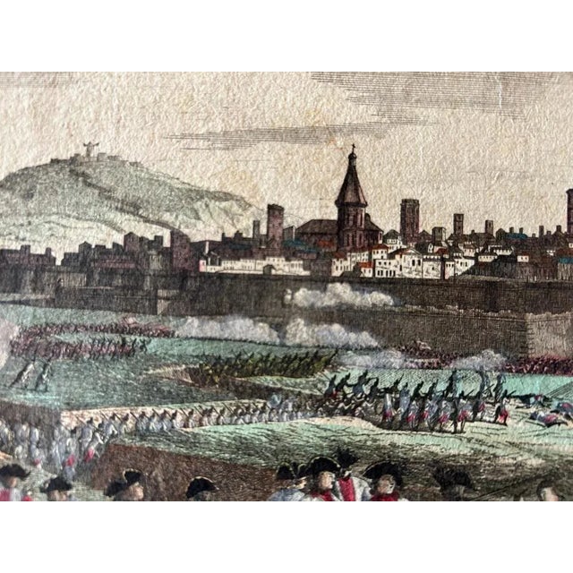 Georg Balthasar Probst, Siege of Barcelona, 1765, Paper For Sale - Image 5 of 9
