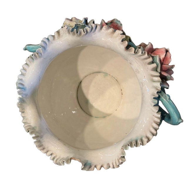 Large Majolica Jardiniere Circa 1900 For Sale - Image 11 of 12