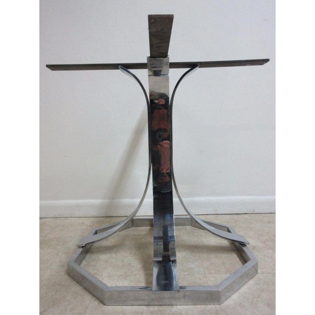 Vintage Mid-Century Chrome Dining Table Base For Sale - Image 4 of 8