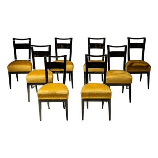 Biedermeier Dining Chairs, Early 19th Century, Set of 8 For Sale