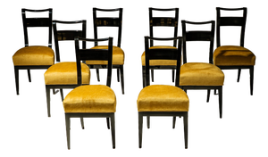 Biedermeier Dining Chairs, Early 19th Century, Set of 8