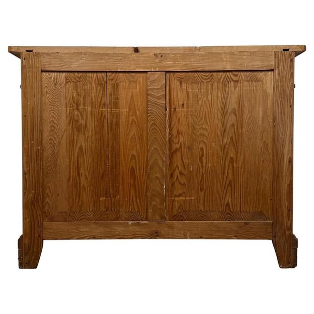 Antique Edwardian Pitch Pine Cupboard, 1910 For Sale - Image 9 of 13