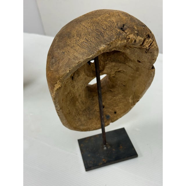 Vintage Himalayan Festival Mask + Stand For Sale - Image 10 of 12