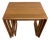 Solid Teak Danish Modern Sled Leg Vintage Nesting Tables For Sale