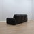 Mid-Century Modern Vintage Black Leather Sofa, 1970s For Sale - Image 3 of 14