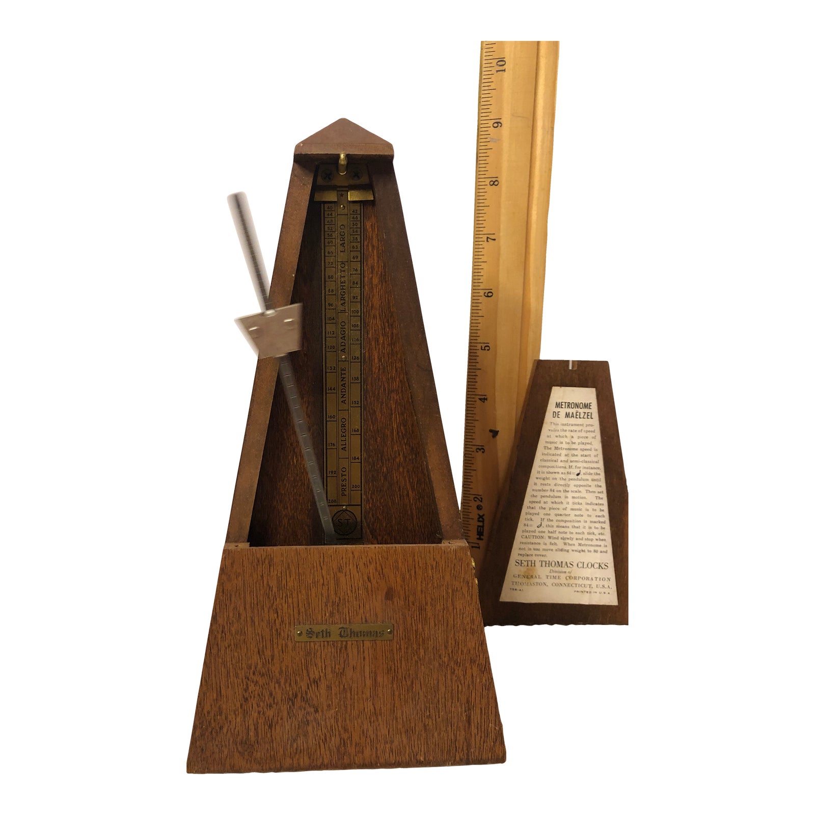 Vintage Seth Thomas Metronome De Maelzel 758A1 Chairish