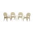 Casa Bique Crackle Painted Armchairs - Set of 4 For Sale - Image 13 of 13