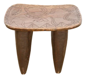 Elephant Motif African Senufo Table