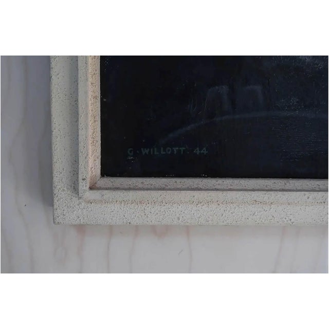 George Willott, Self Portrait, 1944, Oil on Canvas For Sale - Image 4 of 7