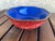Chinese Mid Century Chinese Red Cinnabar Lacquerware & Brass Rim Scallup Landscape Bowl For Sale - Image 3 of 6