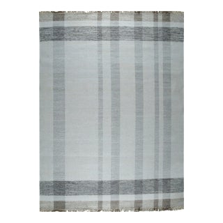 4x6 Giselle Serene Multicolor Geometric Modern Flatweave Wool Carpet Rug For Sale