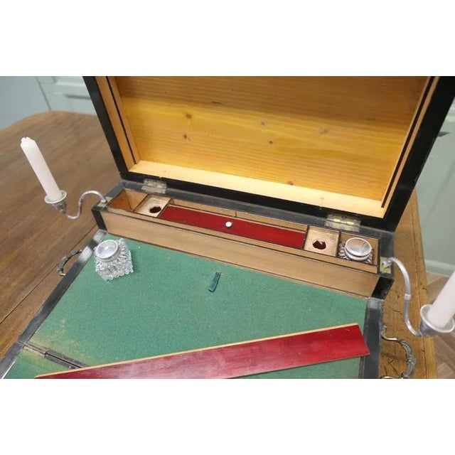 18th Century Satinwood Campaign Writing Slope or Lap Desk This is an interesting piece, it is a Traveling Writing Slope,...