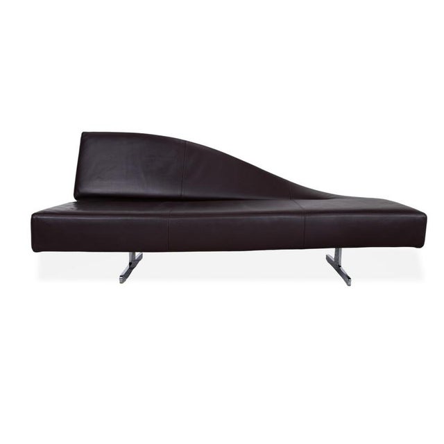 Cassina 276 Aspen Three-Seater Leather Sofa Brown Couch by Jean Marie Massaud Backrest Left For Sale - Image 12 of 12