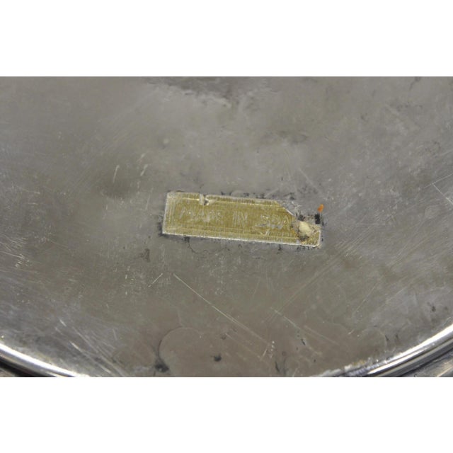 Vintage Spanish Renaissance Silver Plated Coat of Arms Communion Cup Bowl For Sale - Image 10 of 11