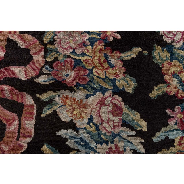 This elegant 19th-century French Savonnerie runner captures the refined sophistication and decorative grandeur associated...