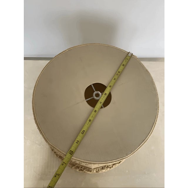 Vintage French Style Hexagonal Drum Lamp Shade For Sale - Image 9 of 9