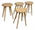 Space Copenhagen for Mater Soaped Oak Wood Counter Stools, Set of Four For Sale