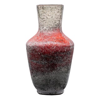 Ceramic Floor Vase by Fridegard Glatzle for Karlsruher Majolika, 1970s For Sale