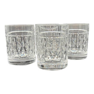 Ralph Lauren Aston Crystal Double Old Fashioned Glasses Set of 4 For Sale