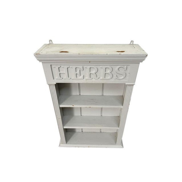 Vintage Herb Spice Rack in Wood For Sale - Image 5 of 12