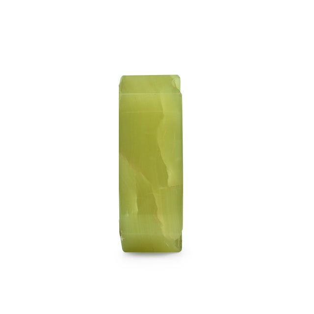 Green Mid 20th Century Italian Green Alabaster Square Ashtray For Sale - Image 8 of 10