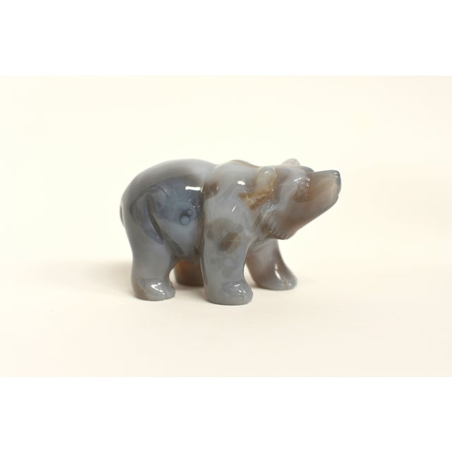 2010s Natural Agate Bear For Sale - Image 5 of 5