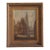 1930s Flemish Church Oil Painting on Canvas in Giltwood Frame For Sale