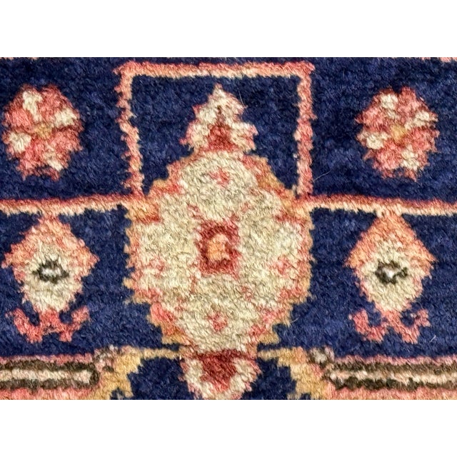 Red 4ft 4in × 8ft 1in Persian Hamadan Hand-Knotted Wool Area Rug, Vintage For Sale - Image 8 of 12