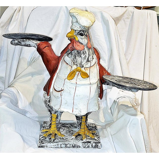 Well, I, I say boy, this here Bill Huebbe style Rooster Chef is a great addition and conversation starter guaranteed to...