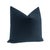 Contemporary 22" Prussian Blue Designer Velvet Pillows - A Pair For Sale - Image 3 of 4