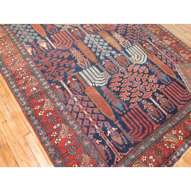 Persian Antique Persian Malayer Willow Tree Rug - 6'10" x 13'1" For Sale - Image 3 of 6