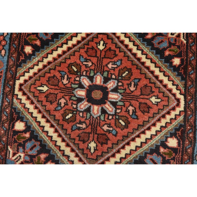 Textile Roodbar Runner 2’6” X 12’8” Red Wool Vintage Traditional Hand-Knotted Rug For Sale - Image 7 of 13