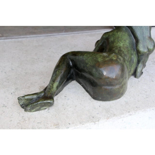 1986 Frederico Cantu Bronze Model of a Mother Nursing For Sale In Palm Springs - Image 6 of 10