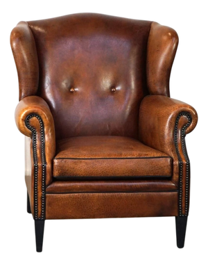 Club Chair in Sheepskin Leather
