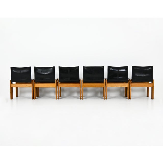 1970s Monk Dining Chairs by Afra and Tobia Scarpa for Molteni, 1970s, Set of 6 For Sale - Image 5 of 15