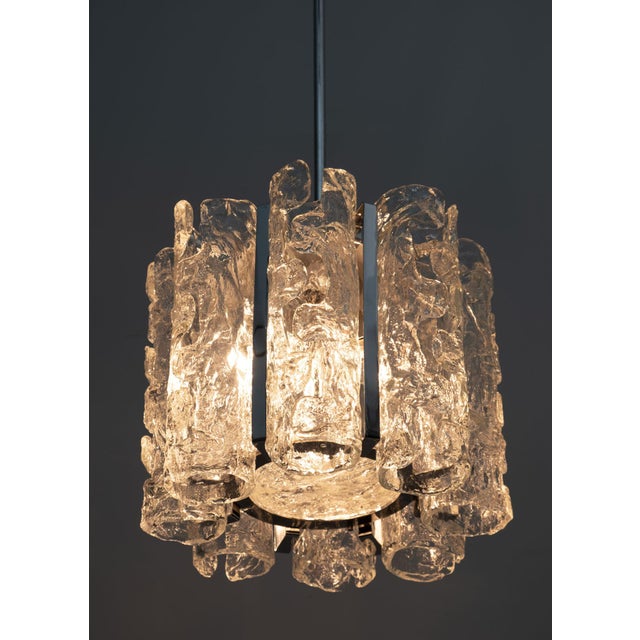 Mid-Century Modern Murano Glass Chandelier by Mazzega, Italy, 1970s For Sale - Image 6 of 8