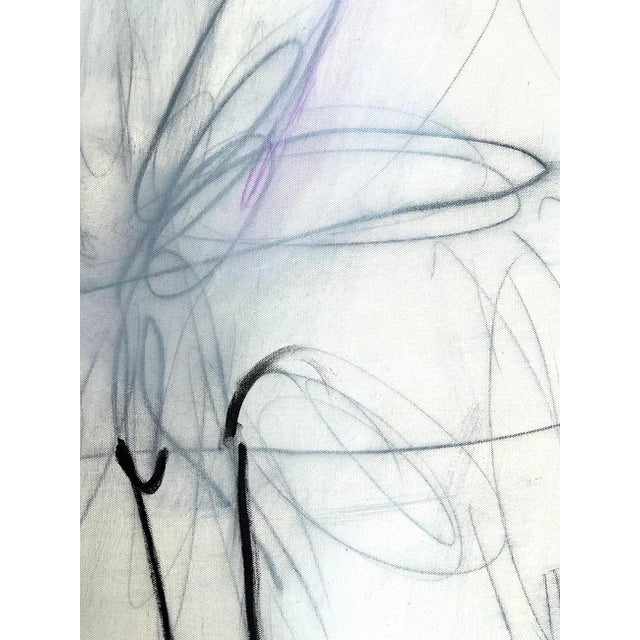 2020s Contemporary Abstract Acrylic, Oil Pastel and Graphite on Canvas Painting "Gala of Dandelions" by Adrienn Krahl For Sale - Image 5 of 9