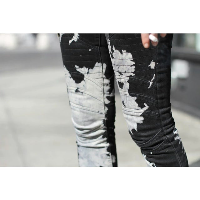"Motorcycle Jeans" Contemporary Figurative Street Fashion Photograph by Jerri Howell For Sale