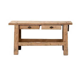 Antique Workbench in Fir Wood, 1940 For Sale