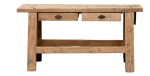 Antique Workbench in Fir Wood, 1940