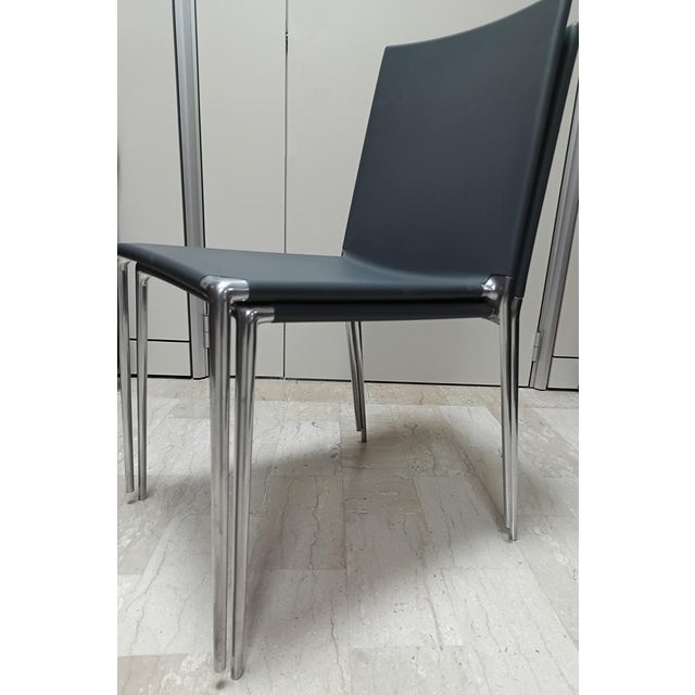 Aluminum and Polyurethane Chairs by Roberto Barbieri for B&B Italia, 2000s, Set of 4 For Sale - Image 14 of 18