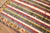Vintage Zabihi Collection Inspired Striped Turkish Konya Square Rug For Sale - Image 4 of 9
