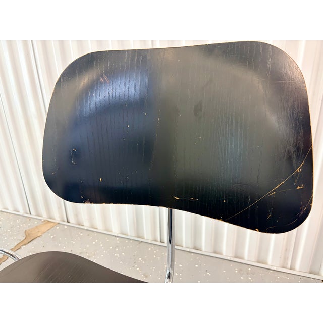 Wood Black DCM Dining Chairs by Charles & Ray Eames for Vitra, 2000s, Set of 5 For Sale - Image 7 of 9