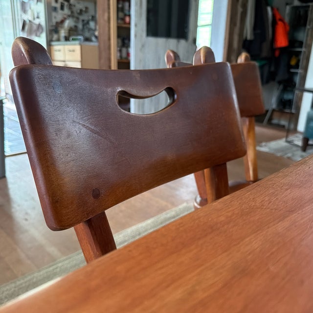 A rare and complete dining set by H.T. Cushman Manufacturing Company of North Bennington, Vermont — one of America’s most...
