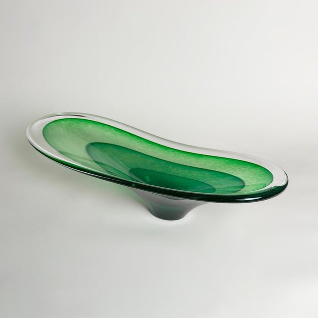 Glass Saturn Art Glass Bowl, 2000s For Sale - Image 7 of 10