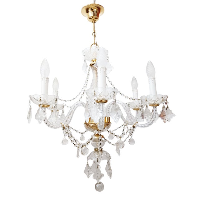 Gold Maria Teresa Chandelier, 1980s For Sale - Image 8 of 8