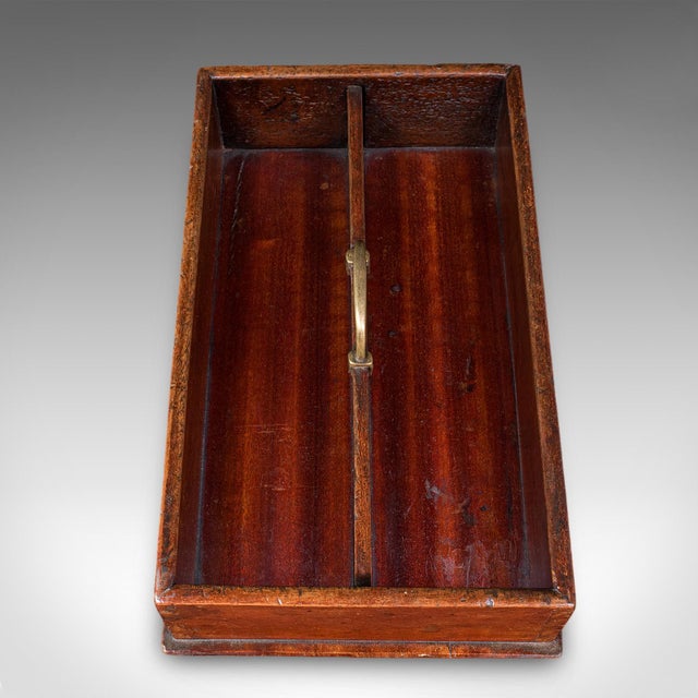 Wood Antique Butler's Work Box, English, Country House Tool Carry, Georgian, c.1790 For Sale - Image 7 of 10