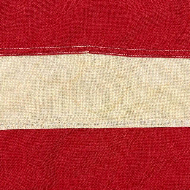 Vintage Cotton American Flag With Sewn Stars For Sale - Image 4 of 6