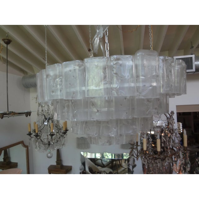 Glass Vintage Murano Glass Chandelier by Carlo Nason for Mazzega For Sale - Image 7 of 10